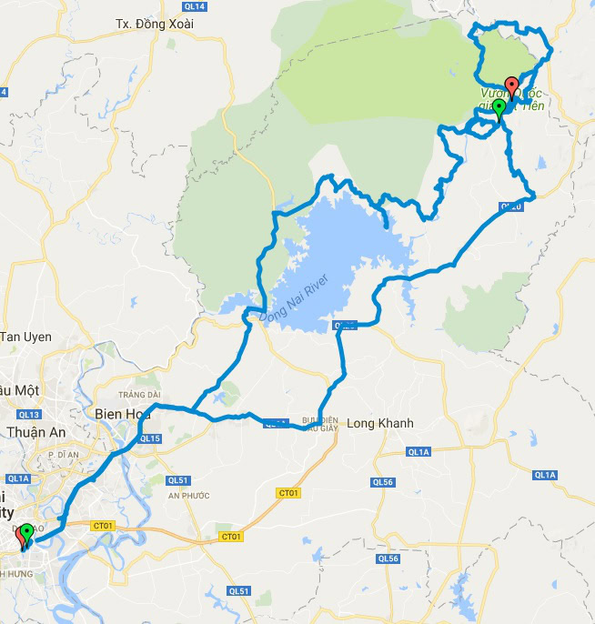 Cat tien Motorbike Loop