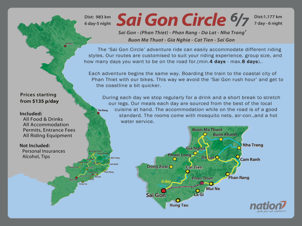 Saigon circle 6/7 days