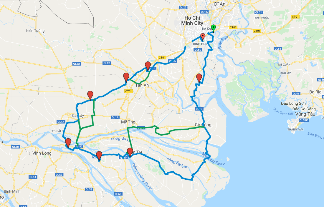 renzo map mekong delta tour