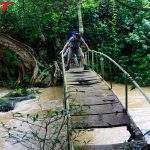 Bo Bla Waterfall rotten bridge