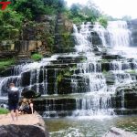 Pongour Waterfall tourists