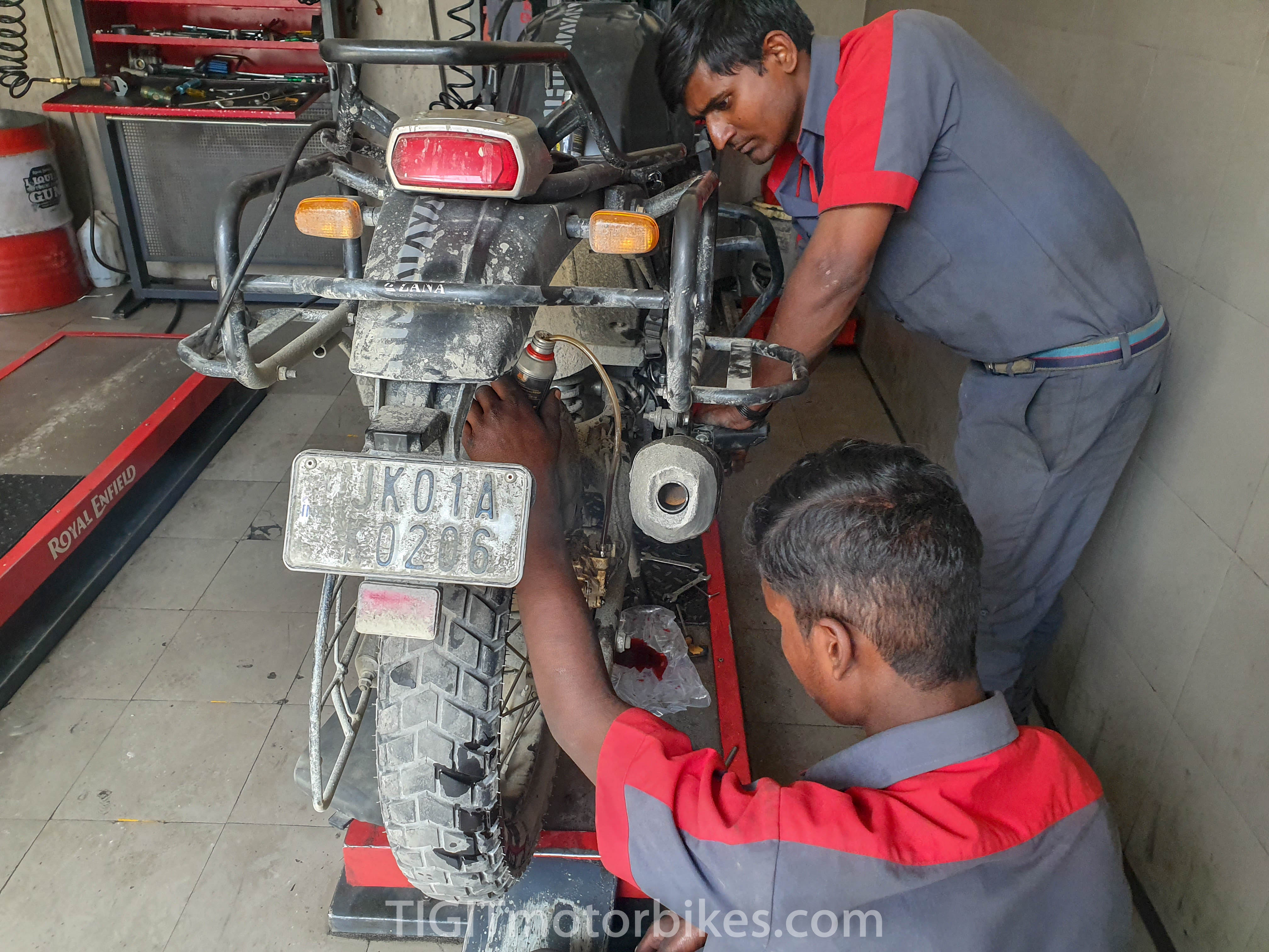Broken Royal Enfield Himalayan