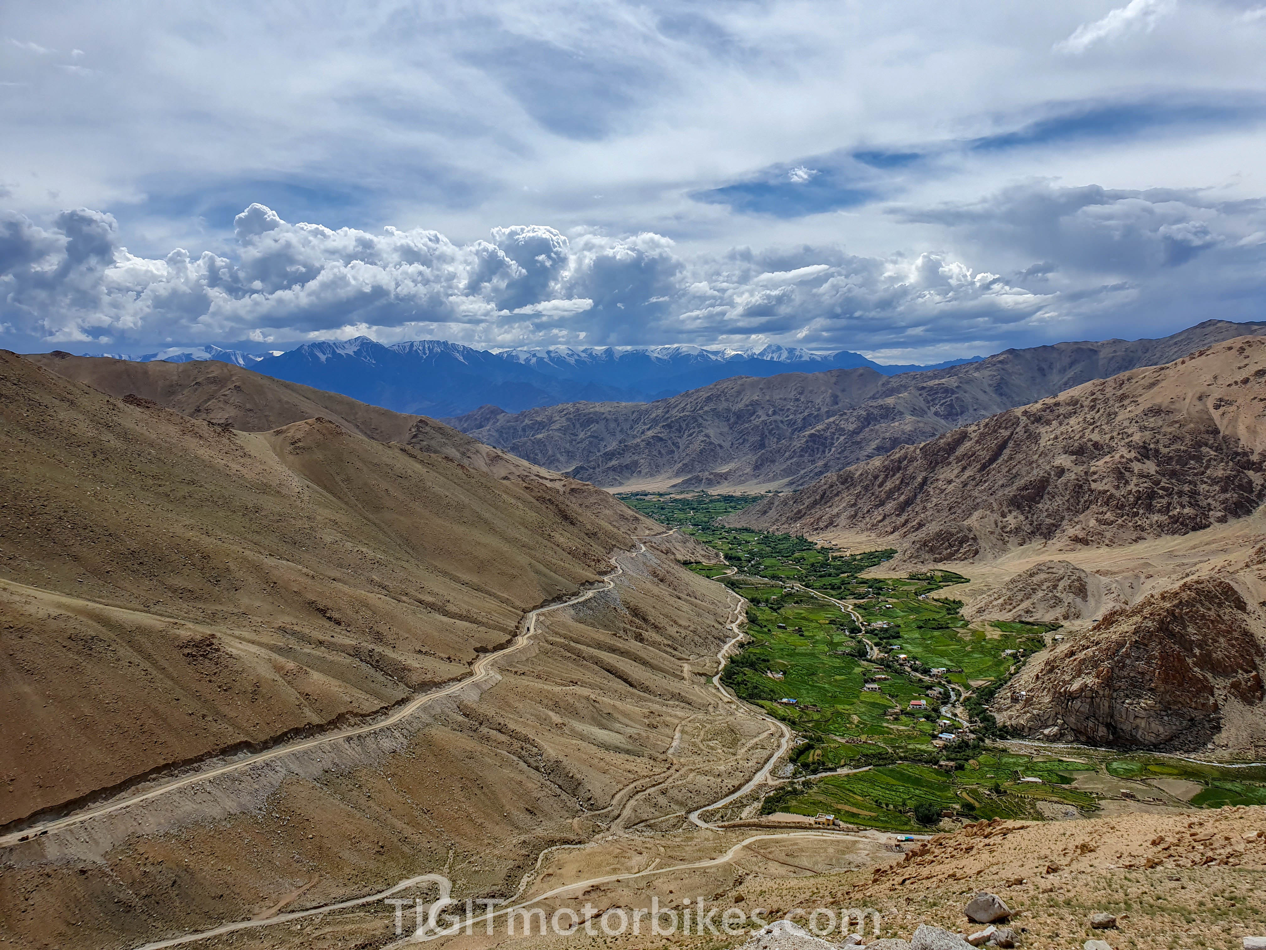 Valley and mountains in Himalayas