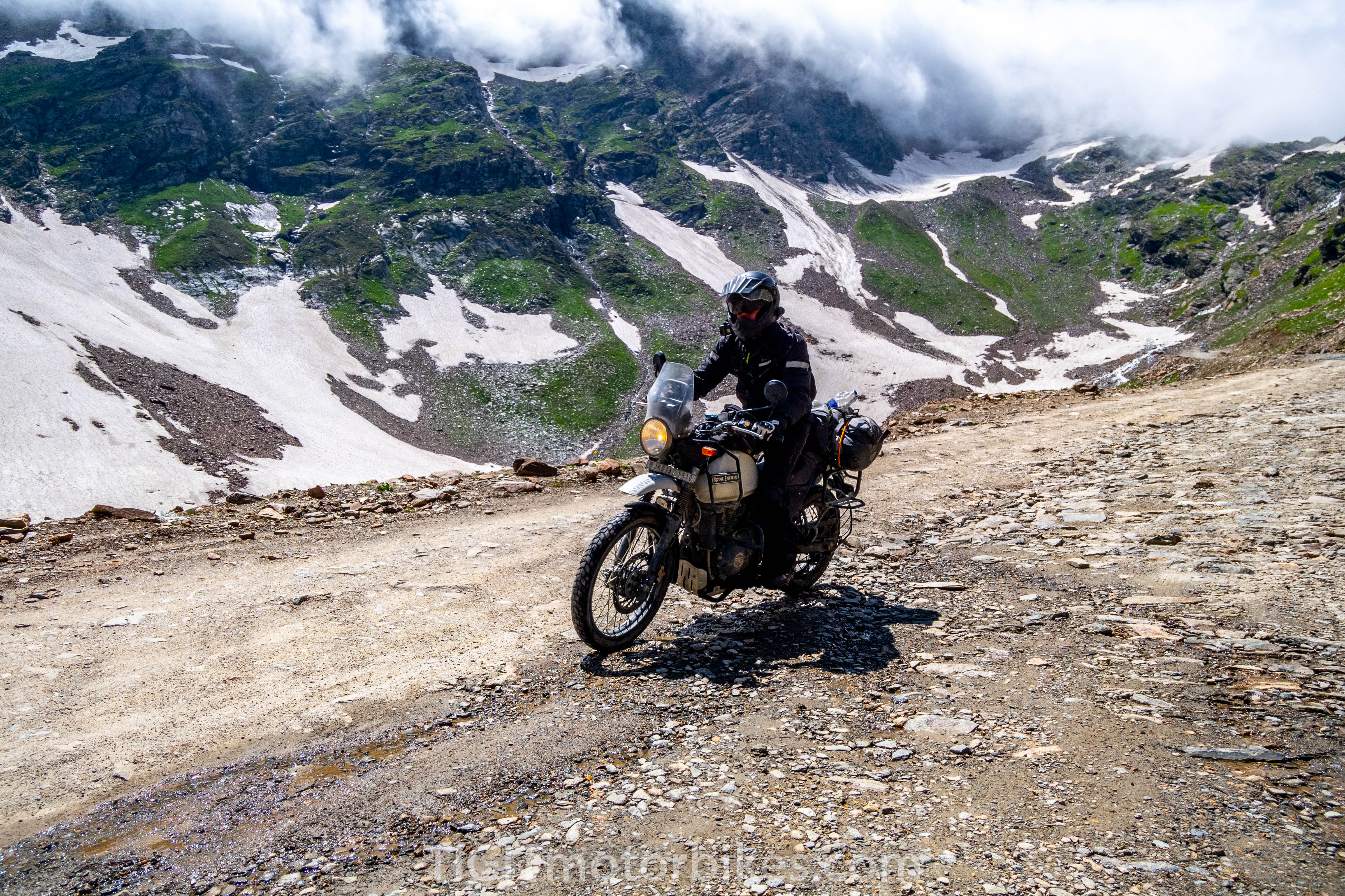Challenging roads in the Himalayas