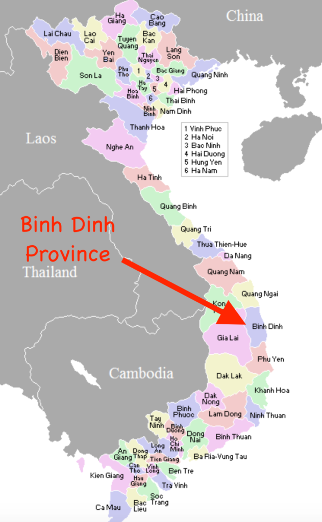 Binh Dinh Province Map