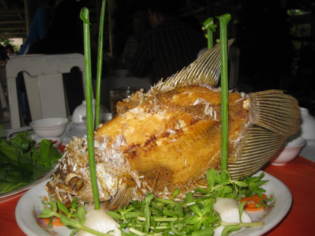 Fried elephant ear fish