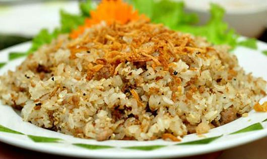 Rice and ants eggs Rice and ants eggs