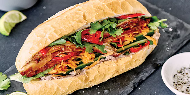 Vietnamese baguette sandwich 