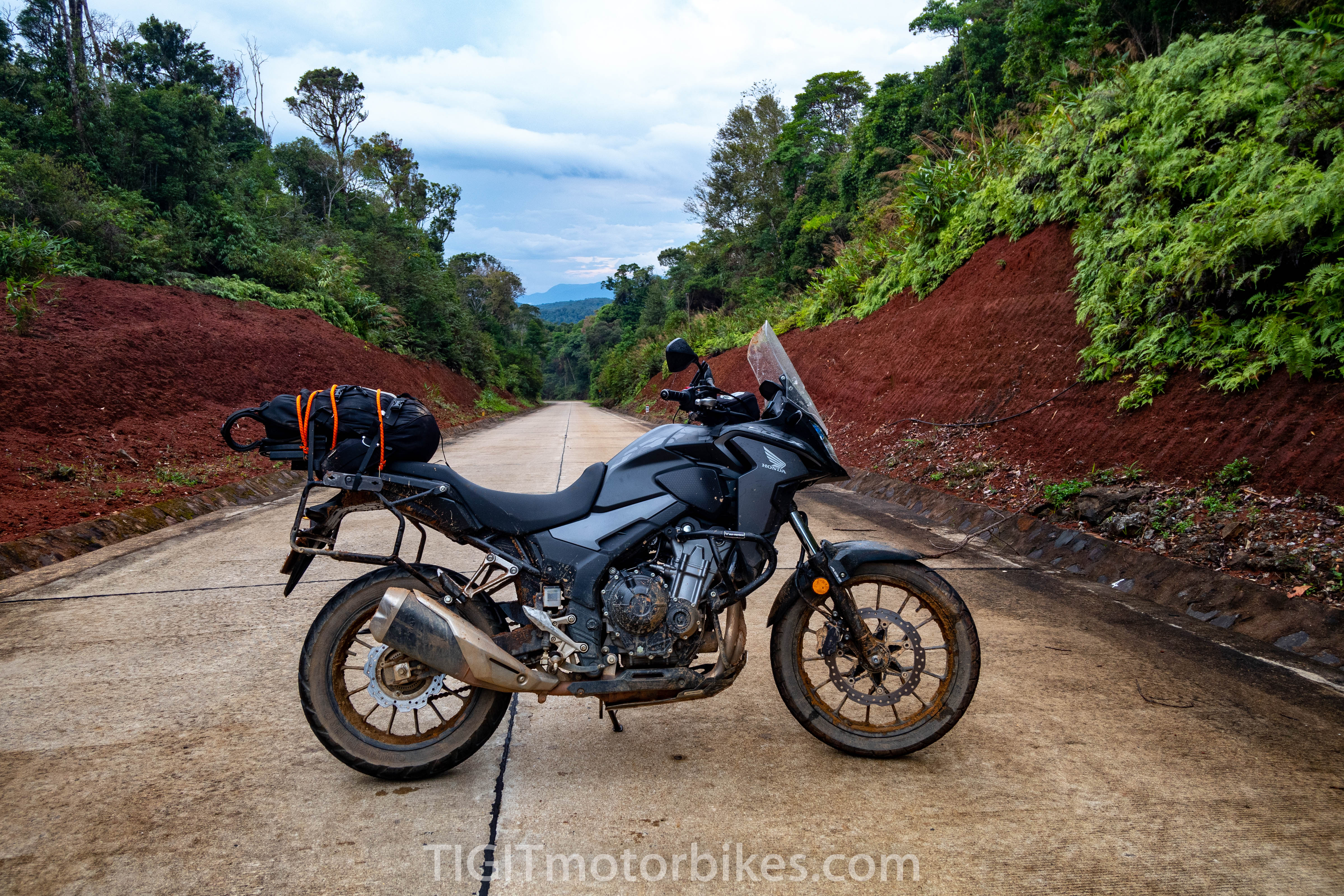 Remote and fast paced Vietnamese road