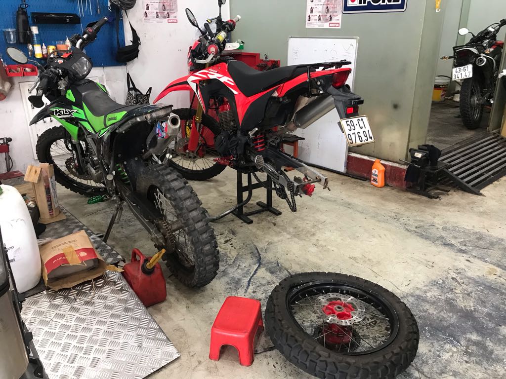 Customers bikes in for servicing