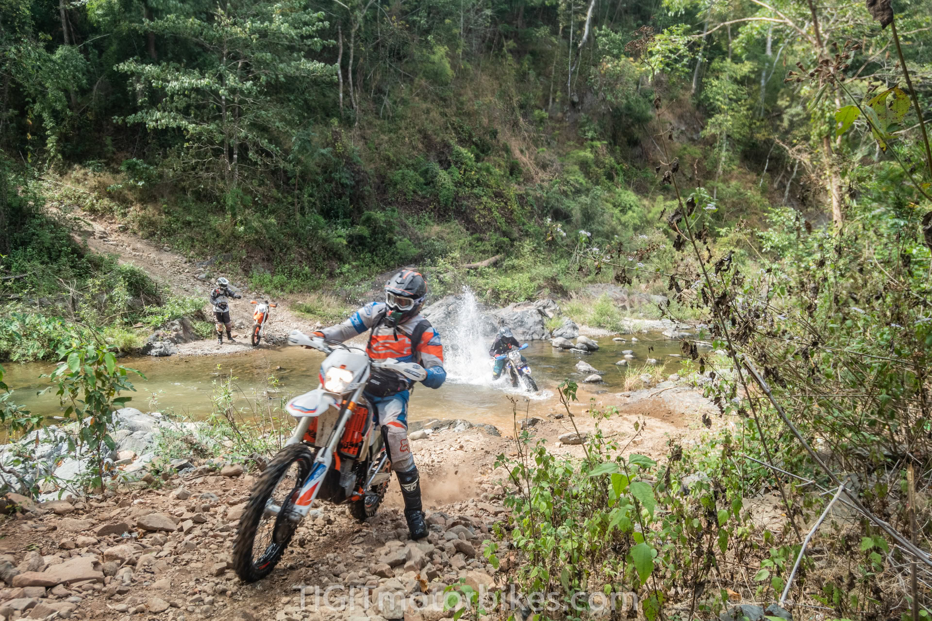 Enduro adventure riders in Vietnam